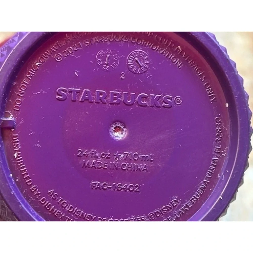 Starbucks / Walt Disney World 2021 Castle Red Geometric 24oz Tumbler Cup